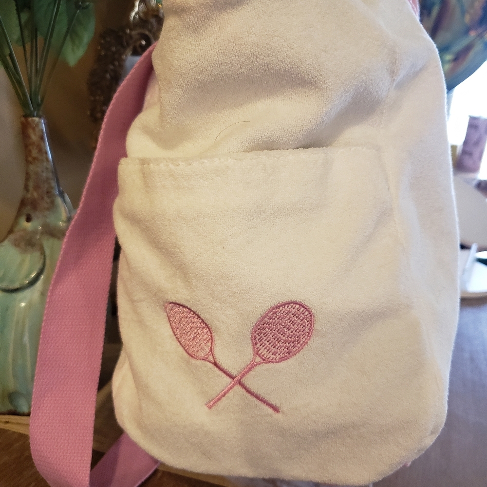 Wildfox 'Après Tennis Brunch Club' Terry Cloth Tote w/ Crossbody - NWT - Picture 5 of 14